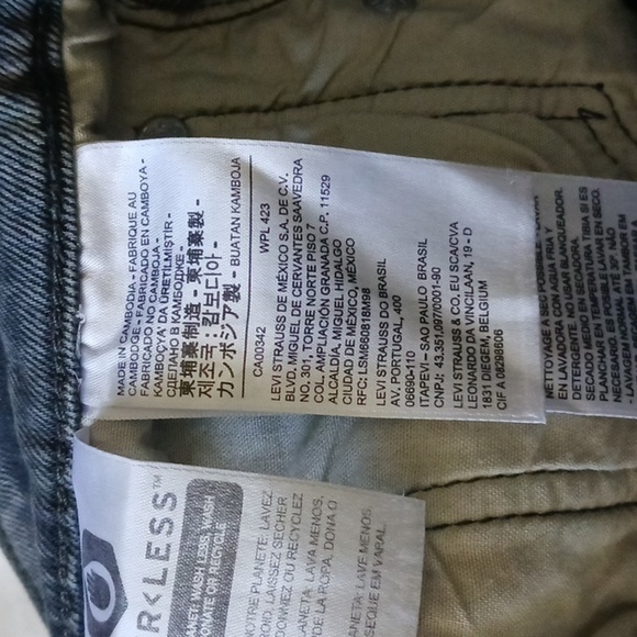 LEVI'S Premium 501 Skinny in Dark Side Of The Moon, Faded Black, Size 26 - Picture 12 of 16